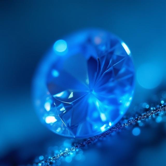 Macro shot of watch sapphire crystal